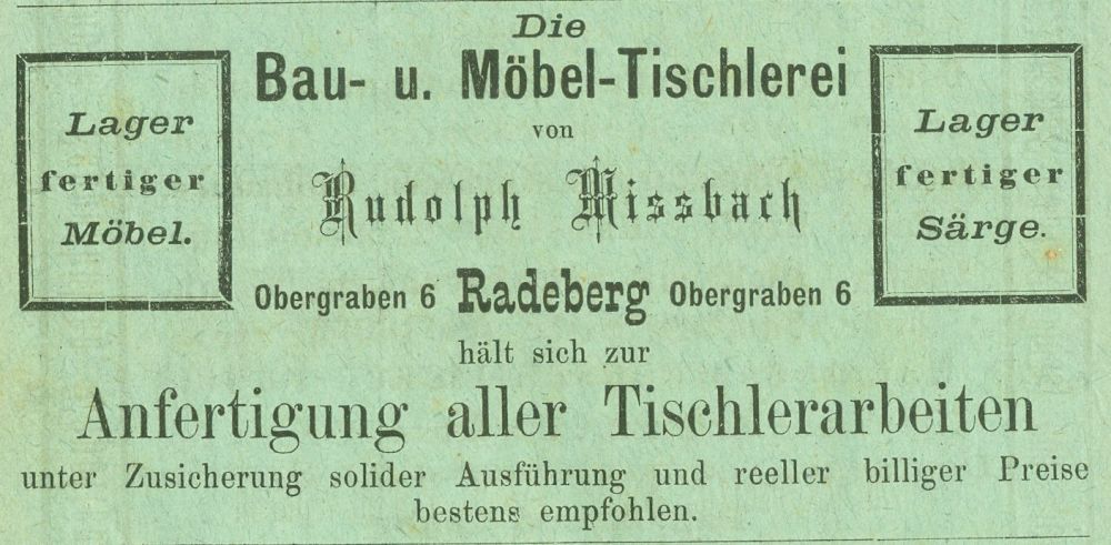 Obergraben 6 (1787 HNr. 257)  Radeberg