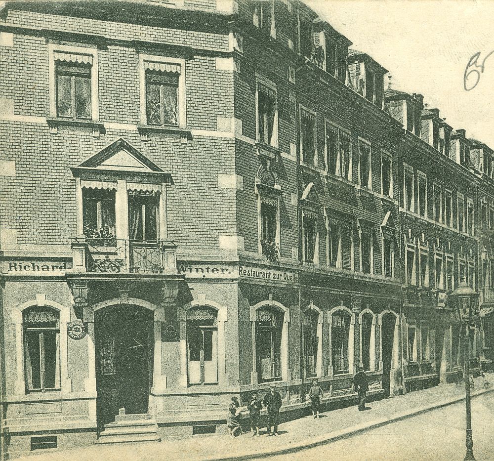 Otto-Uhlig-Stra&szlig;e 1 (1905 - 1927 Lange Stra&szlig;e 17, 1937 Lange Stra&szlig;e 1) / Pulsnitzer Stra&szlig;e  Radeberg