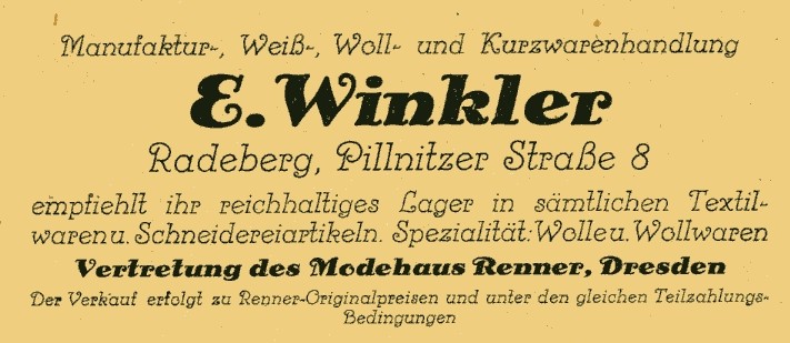 Pillnitzer Stra&szlig;e 8  Radeberg