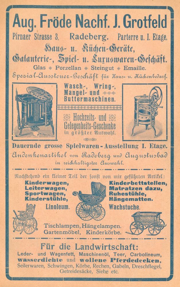 Pirnaer Straße 5 (vor 1903 Pirnaische Straße 3, 1903 - 1927 Pirnaer Straße 3) Radeberg Pirnaer Straße 5 (vor 1903 Pirnaische Straße 3, 1903 - 1927 Pirnaer Straße 3) Radeberg
