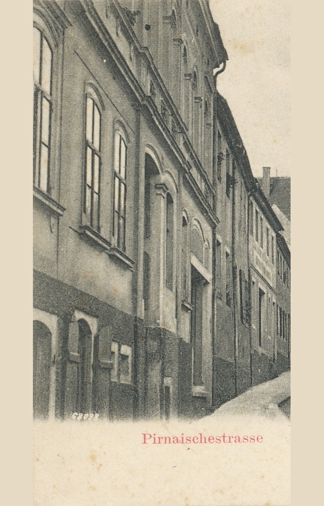 Pirnaer Straße 14 alt (1787 HNr. 53, vor 1903 Pirnaische Straße 30, 1903 - 1927 Pirnaer Straße 30) Radeberg Pirnaer Straße 14 alt (1787 HNr. 53, vor 1903 Pirnaische Straße 30, 1903 - 1927 Pirnaer Straße 30) Radeberg