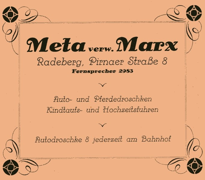 Pirnaer Stra&szlig;e 15 (1787 HNr. 45, vor 1903 Pirnaische Stra&szlig;e 8, 1903 - 1927 Pirnaer Stra&szlig;e 8)  Radeberg
