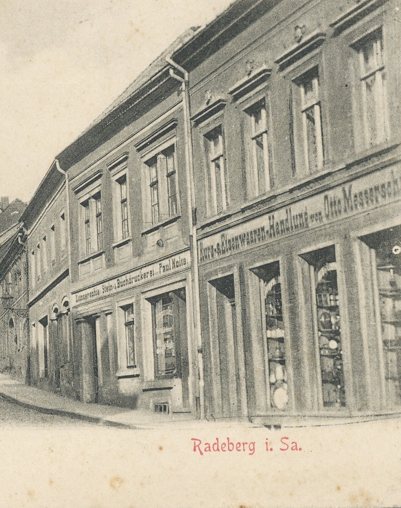Pirnaer Straße 19 (1787 HNr. 47, vor 1903 Pirnaische Straße 10, 1903 - 1927 Pirnaer Straße 10) Radeberg Pirnaer Straße 19 (1787 HNr. 47, vor 1903 Pirnaische Straße 10, 1903 - 1927 Pirnaer Straße 10) Radeberg