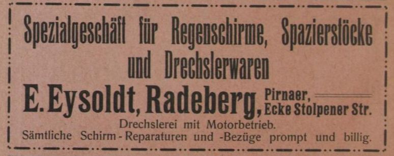 Pirnaer Straße 25 (1787 HNr. 176, vor 1903 Pirnaische Straße 13, 1910 - 1927 Pirnaer Straße 13) / Stolpener Str. Radeberg Pirnaer Straße 25 (1787 HNr. 176, vor 1903 Pirnaische Straße 13, 1910 - 1927 Pirnaer Straße 13) / Stolpener Str. Radeberg