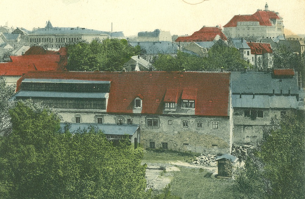 Pulsnitzer Straße 1 (1787 HNr. 11B, 1886 Neue Gasse 7, 1905 Neue Straße 7, 1910 - 1927 Bismarck-Straße 19) Radeberg Pulsnitzer Straße 1 (1787 HNr. 11B, 1886 Neue Gasse 7, 1905 Neue Straße 7, 1910 - 1927 Bismarck-Straße 19) Radeberg
