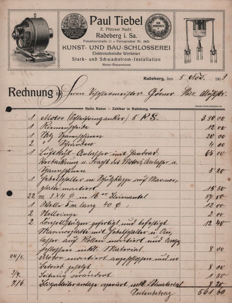 Pulsnitzer Straße 29 (bis 1910 Pulsnitzer Straße 6, 1910 - 27 Pulsnitzer Straße 11)  Radeberg