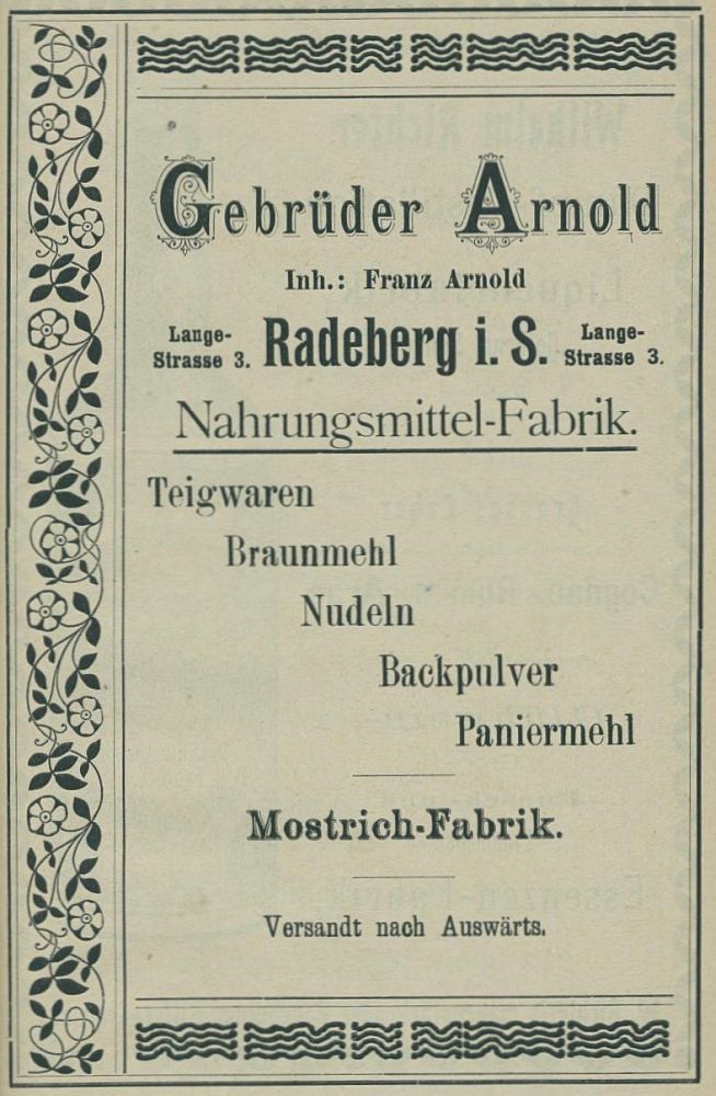 Pulsnitzer Straße 5 (1896 Langestraße 2, 1903 - 1927 Lange Straße 3) Radeberg Pulsnitzer Straße 5 (1896 Langestraße 2, 1903 - 1927 Lange Straße 3) Radeberg