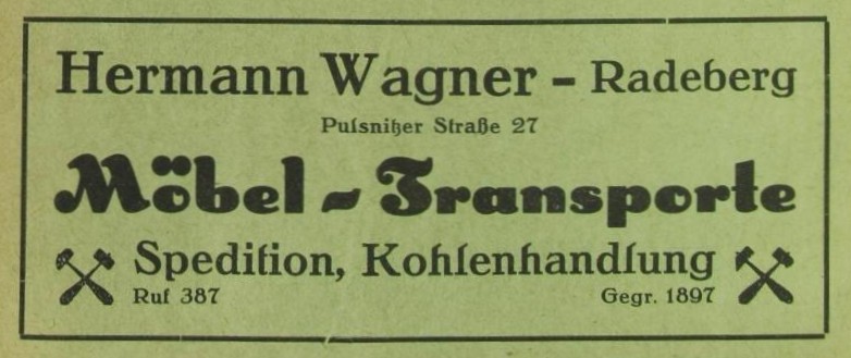 Pulsnitzer Stra&szlig;e 27 (vor 1910 Pulsnitzer Stra&szlig;e 5, 1910 - 1927 Pulsnitzer Stra&szlig;e 9)  Radeberg