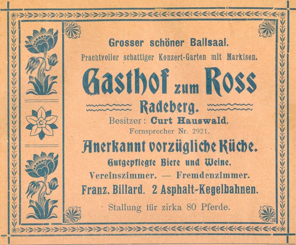 Pulsnitzer Stra&szlig;e 40 (vor 1910 Pulsnitzer Stra&szlig;e 15, 1910 - 1927 Pulsnitzer Stra&szlig;e 18)  Radeberg