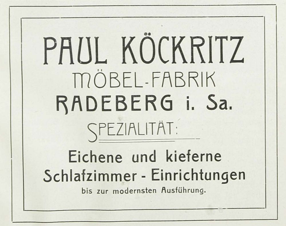 Pulsnitzer Straße 41 (vor 1910 Pulsnitzer Straße 12, 1910 - 1927 Pulsnitzer Straße 23)  Radeberg