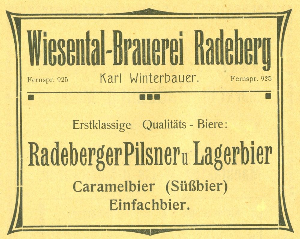 Pulsnitzer Stra&szlig;e 65 (vor 1905 Pulsnitzerstra&szlig;e Cat. Nr. 351C, 1905 Pulsnitzer Stra&szlig;e 23, 1910 - 1927 Pulsnitzer Stra&szlig;e 45)  Radeberg