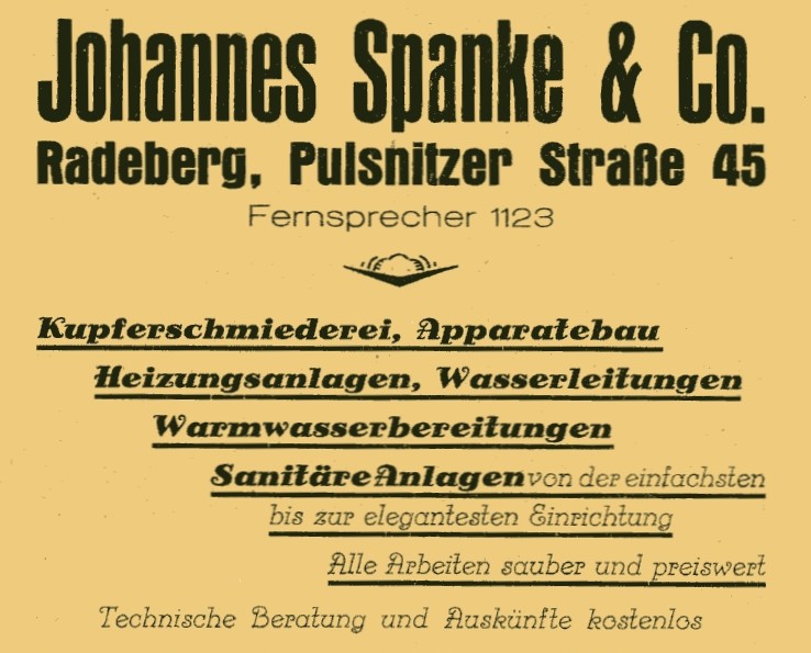 Pulsnitzer Stra&szlig;e 65 (vor 1905 Pulsnitzerstra&szlig;e Cat. Nr. 351C, 1905 Pulsnitzer Stra&szlig;e 23, 1910 - 1927 Pulsnitzer Stra&szlig;e 45)  Radeberg