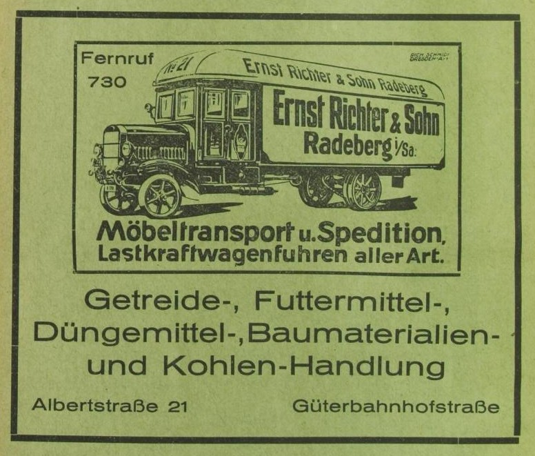 Rathenaustraße 21 (vor 1903 Pillnitzer Straße 38, 1903 König Albert-Straße 21, 1927 Rathenaustraße 21, 1937 Albertstraße 21) Radeberg Rathenaustraße 21 (vor 1903 Pillnitzer Straße 38, 1903 König Albert-Straße 21, 1927 Rathenaustraße 21, 1937 Albertstraße 21) Radeberg
