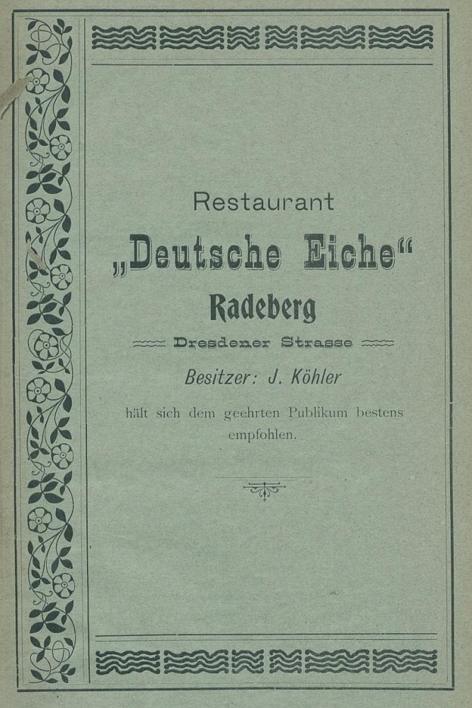 R&ouml;derstra&szlig;e 1 / Hauptstra&szlig;e  Radeberg