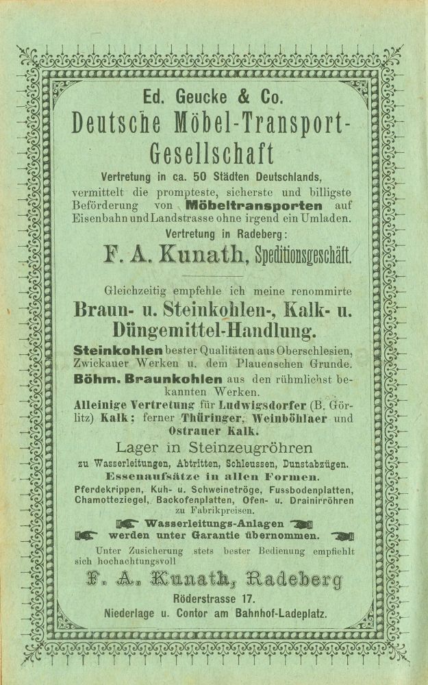 R&ouml;derstra&szlig;e 2 (vor 1903 R&ouml;derstra&szlig;e 17)  Radeberg