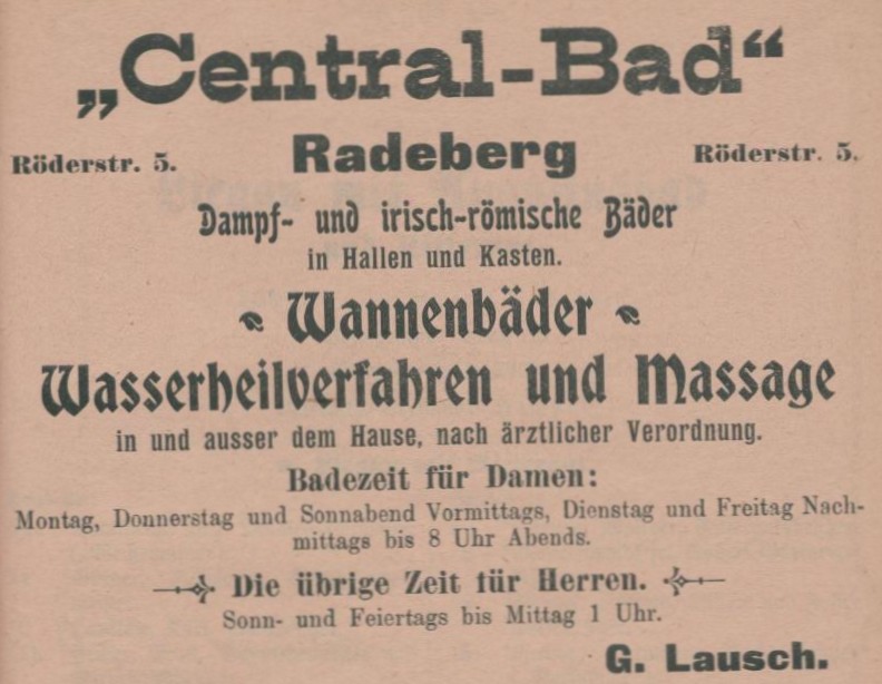 R&ouml;derstra&szlig;e 8 (bis 1889 R&ouml;derstra&szlig;e 16)  Radeberg