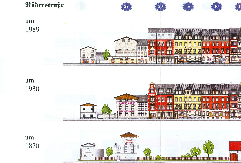 R&ouml;derstra&szlig;e S&uuml;dwestseite  Radeberg