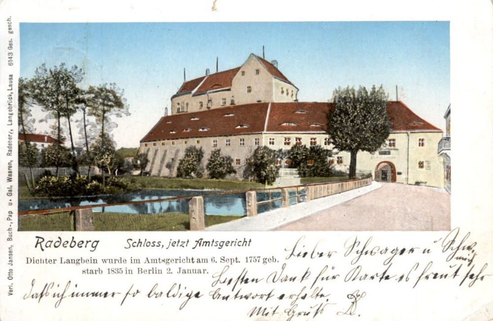 Schloßstraße 6 (1787 HNr. 1B) Radeberg Schloßstraße 6 (1787 HNr. 1B) Radeberg